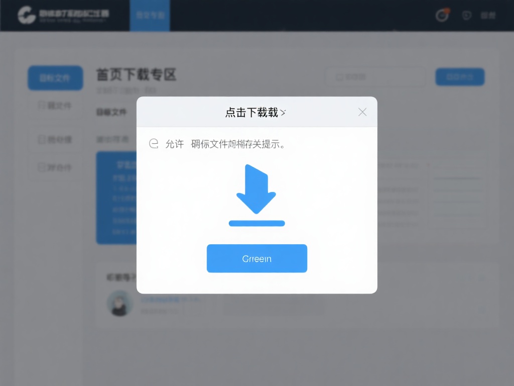 点击下载按钮：在主页下载专区找到目标文件，点击即可
